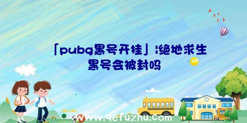 「pubg黑号开挂」|绝地求生黑号会被封吗